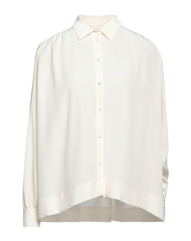 CO Solid colour shirts & blouses Ivory 81% Triacetate, 19% Polyester