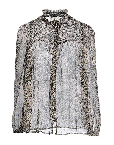 GARCIA Patterned shirts & blouses Military green 100% Recycled polyester
