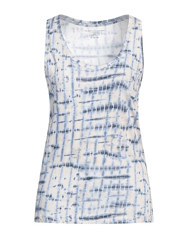 MAJESTIC FILATURES Tank top Slate blue 100% Cotton