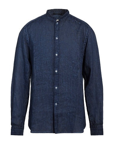 PLOUMANAC'H Linen shirt Midnight blue 100% Linen