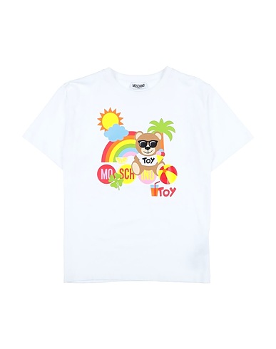 MOSCHINO TEEN T-shirt White 96% Cotton, 4% Elastane