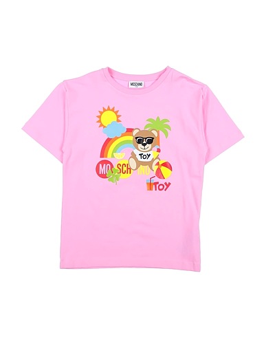 MOSCHINO TEEN T-shirt Pink 96% Cotton, 4% Elastane