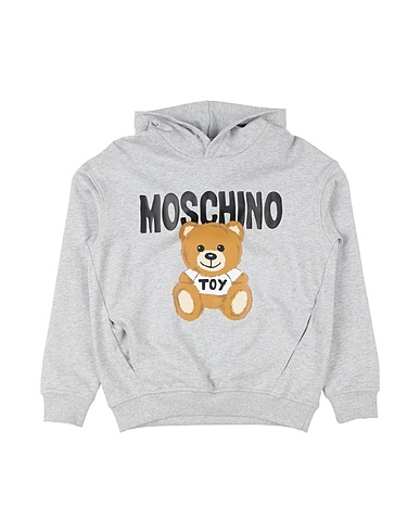 MOSCHINO TEEN Sweatshirt Light grey 100% Cotton, Elastane