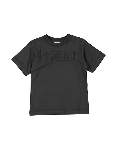 MOSCHINO TEEN T-shirt Black 100% Cotton, Elastane