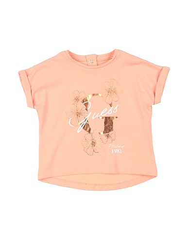 GUESS T-shirt Apricot 95% Cotton, 5% Elastane
