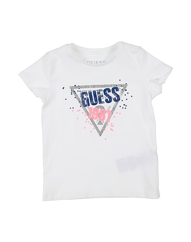 GUESS T-shirt White 95% Cotton, 5% Elastane