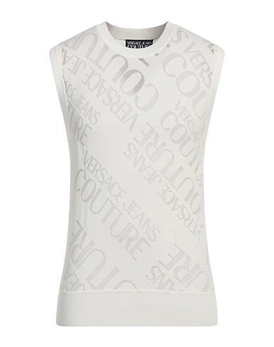 VERSACE JEANS COUTURE Jumper White 83% Viscose, 17% Polyester