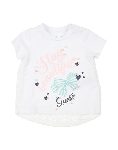 GUESS T-shirt White 95% Cotton, 5% Elastane