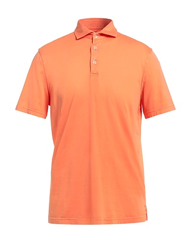 FEDELI Polo shirt Orange 100% Organic cotton