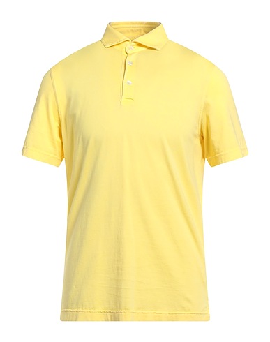 FEDELI Polo shirt Yellow 100% Organic cotton