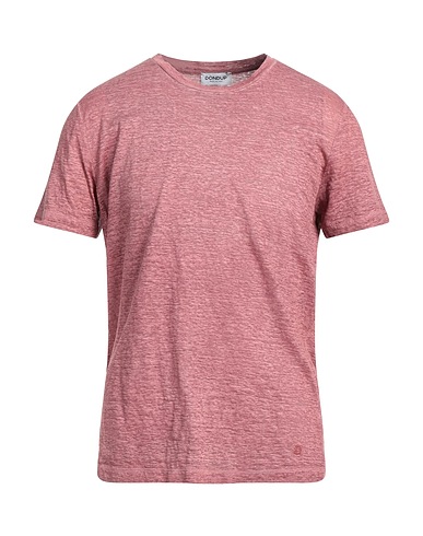 DONDUP T-shirt Burgundy 100% Linen