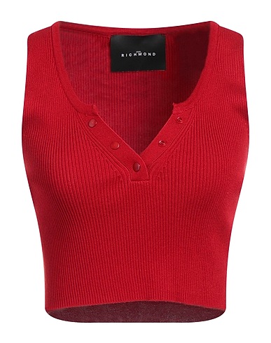 JOHN RICHMOND Top Rosso 65% Viscosa, 35% Poliestere