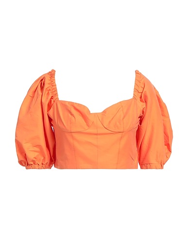 AMOTEA Top Orange 80% Cotton, 9% Silk, 9% Polyamide, 2% Elastane