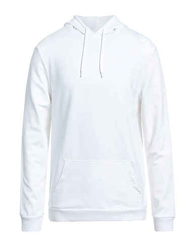 THE EDITOR Hooded track jacket  White 80% Cotton, 20% Polyester