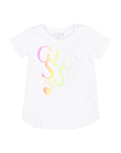 GUESS T-shirt White 95% Cotton, 5% Elastane