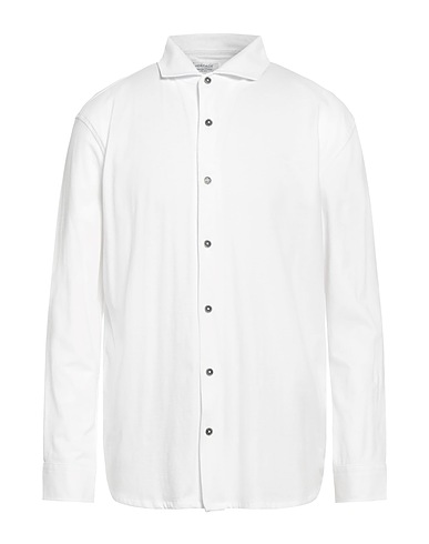 HERITAGE Camicia tinta unita Bianco 95% Cotone, 5% Elastan