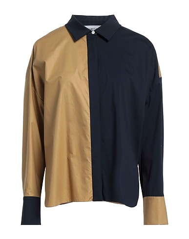 PARTOW Patterned shirts & blouses Midnight blue 78% Cotton, 17% Polyamide, 5% Elastane