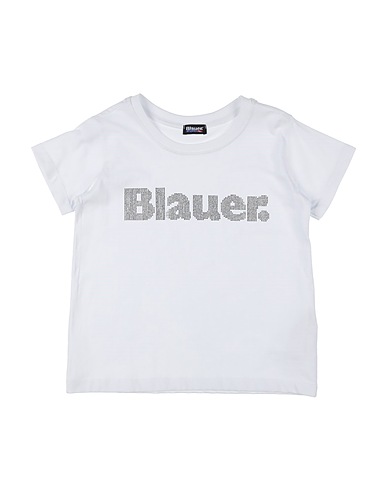 BLAUER. T-shirt Bianco 100% Cotone