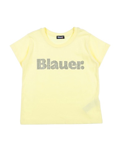 BLAUER. T-shirt Giallo 100% Cotone