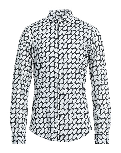 BRIAN DALES Patterned shirt Black 100% Cotton