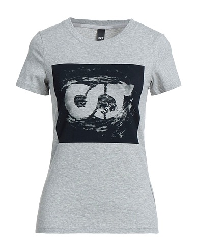 ALPHATAURI T-shirt Grigio chiaro 97% Cotone, 3% Elastan