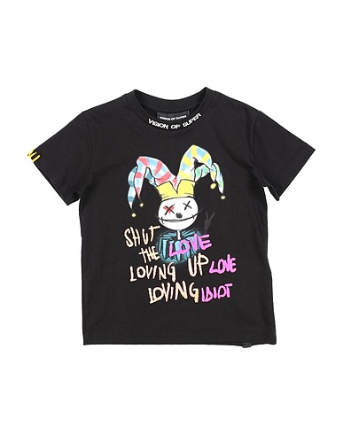 VISION OF SUPER T-shirt Black 100% Cotton