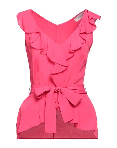 KAOS Top Fuchsia 83% Acetate, 17% Silk