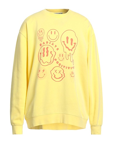 BACON LATTUCE TOMATO Sweatshirt Yellow 100% Cotton