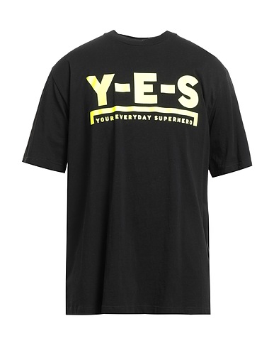 Y-E-S YOUR EVERYDAY SUPERHERO T-Shirt Schwarz 100% Baumwolle