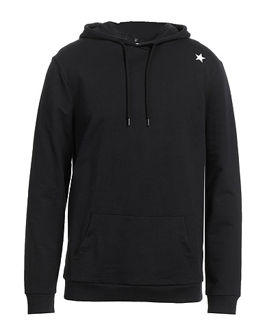 THE EDITOR Hooded sweatshirt Black 80% Cotton, 20% Polyester