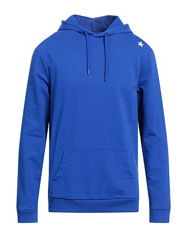 THE EDITOR Hooded track jacket  Bright blue 80% Cotton, 20% Polyester