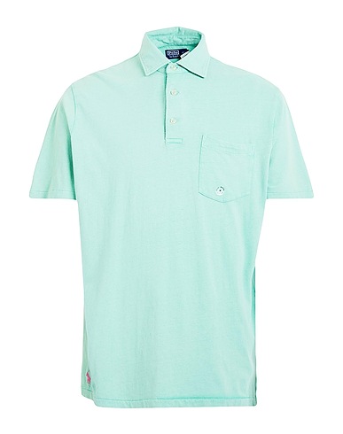POLO RALPH LAUREN Polo shirt CLASSIC FIT COTTON-LINEN POLO SHIRT
 Light green 80% Cotton, 20% Linen