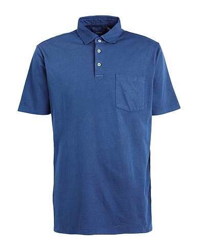 POLO RALPH LAUREN Polo shirt CLASSIC FIT COTTON-LINEN POLO SHIRT
 Navy 80% Cotton, 20% Linen