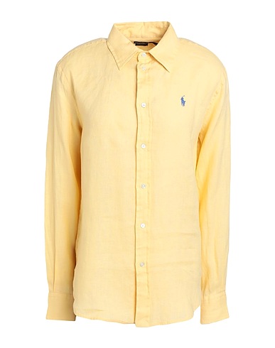 POLO RALPH LAUREN Linen shirt Yellow 100% Linen