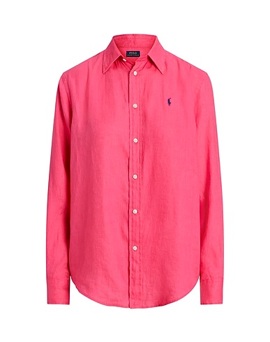 POLO RALPH LAUREN リネンシャツ フューシャ リネン 100%