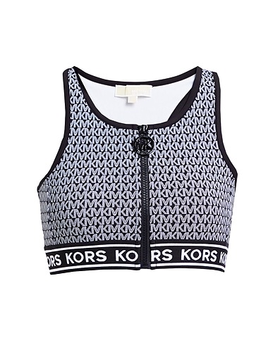 MICHAEL MICHAEL KORS Crop top Black 81% Recycled nylon, 19% Elastane