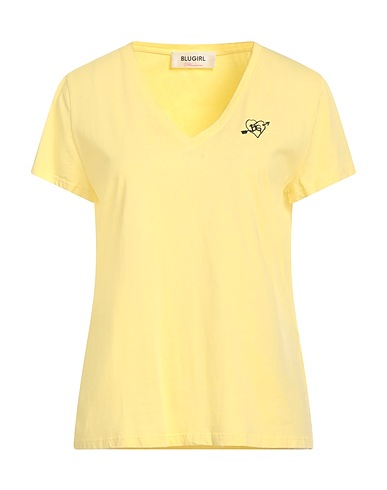 BLUGIRL Basic T-shirt Yellow 100% Cotton