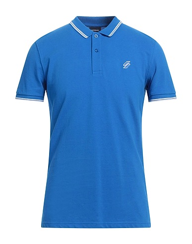 SUPERDRY Poloshirt Blau 100% Organische Baumwolle