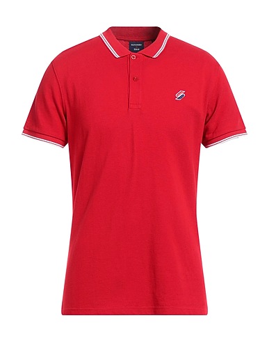 SUPERDRY Polo shirt Red 100% Organic cotton