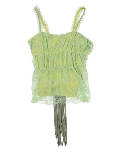 L:Ú L:Ú by MISS GRANT Top Lime green 100% Cotton