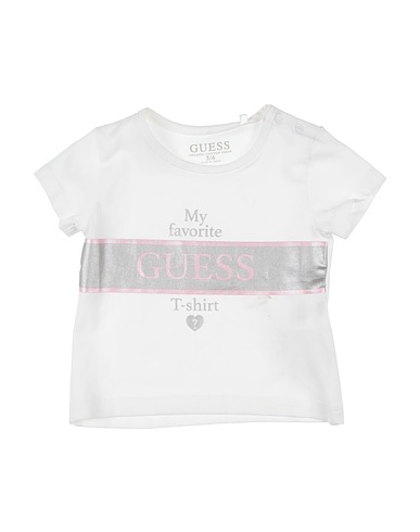 GUESS T-shirt White 95% Cotton, 5% Elastane