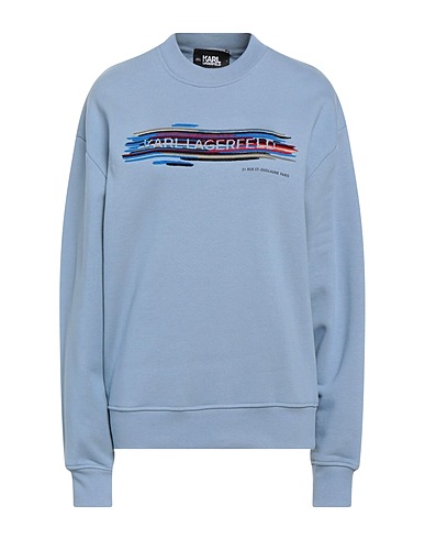 KARL LAGERFELD Felpa Blu chiaro 100% Cotone
