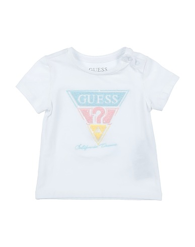 GUESS T-shirt White 95% Cotton, 5% Elastane