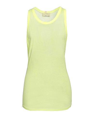 (+) PEOPLE Canotta Verde lime 95% Viscosa, 5% Altre Fibre
