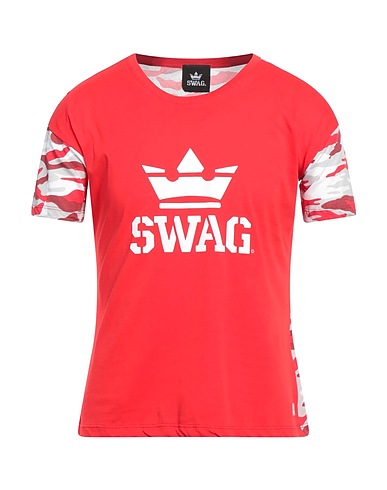 SWAG T-shirt Red 100% Cotton