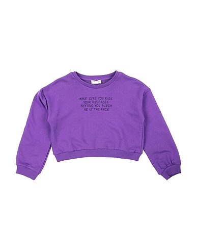 VICOLO Sweatshirt Purple 70% Cotton, 30% Polyester
