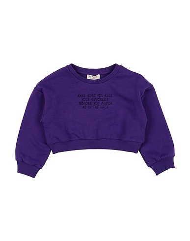 VICOLO Sweatshirt Purple 70% Cotton, 30% Polyester
