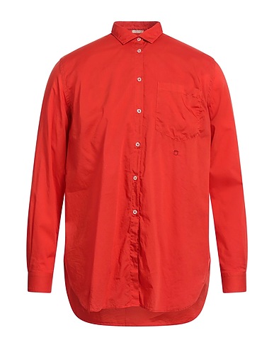 MASSIMO ALBA Shirts Orange 100% Cotton