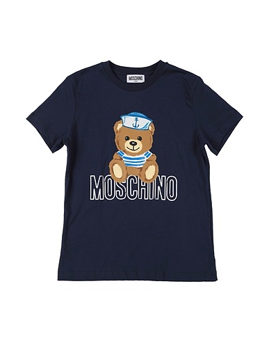 MOSCHINO TEEN Camiseta Azul noche 100% Algodón, Elastán