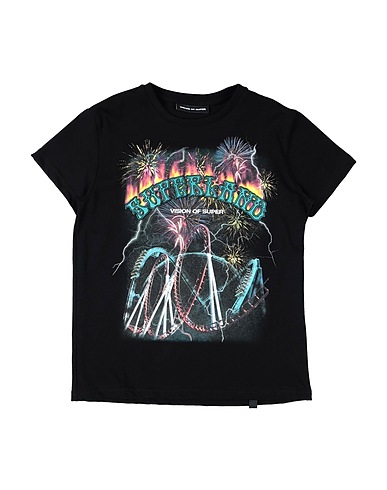 VISION OF SUPER T-shirt Black 100% Cotton